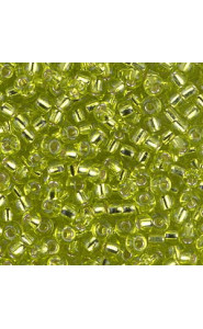 Miyuki rocailles Perlen 8/0 - Silverlined chartreuse 8-14
